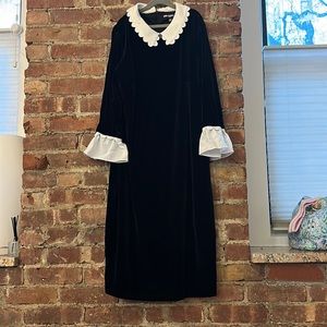 Karla Lagerfeld Black dress with white trim